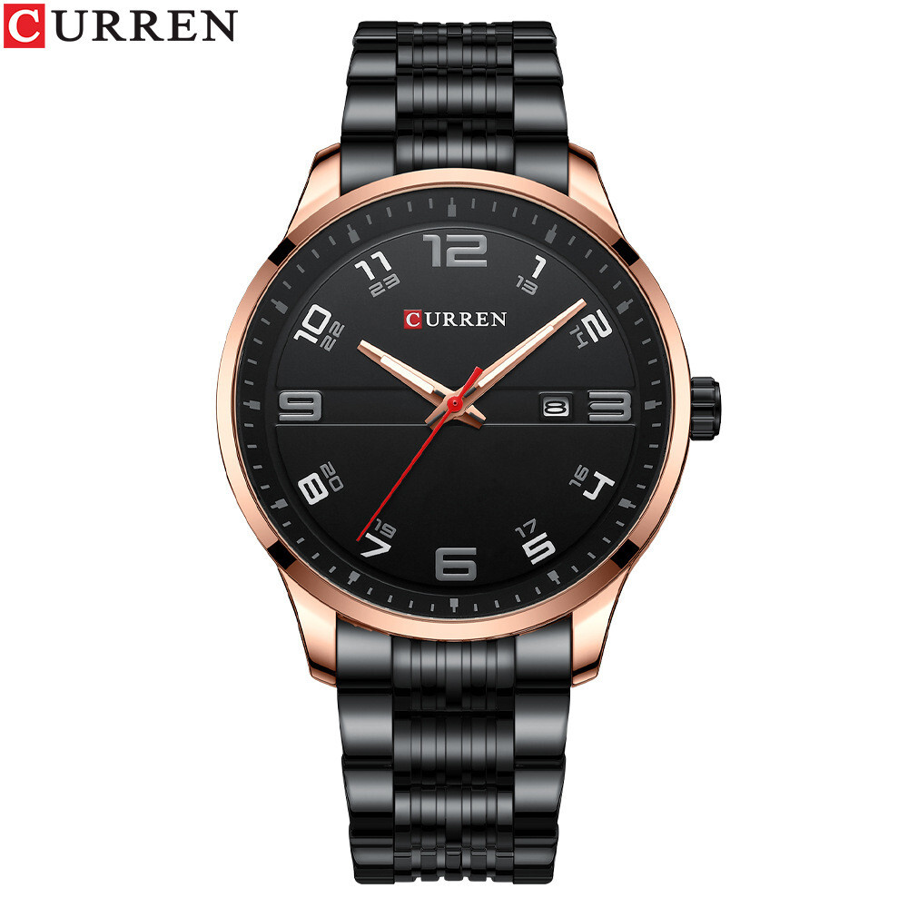 CURREN Men Quartz Watches Steel Watch Luminous Casual Business Male Wristwatch