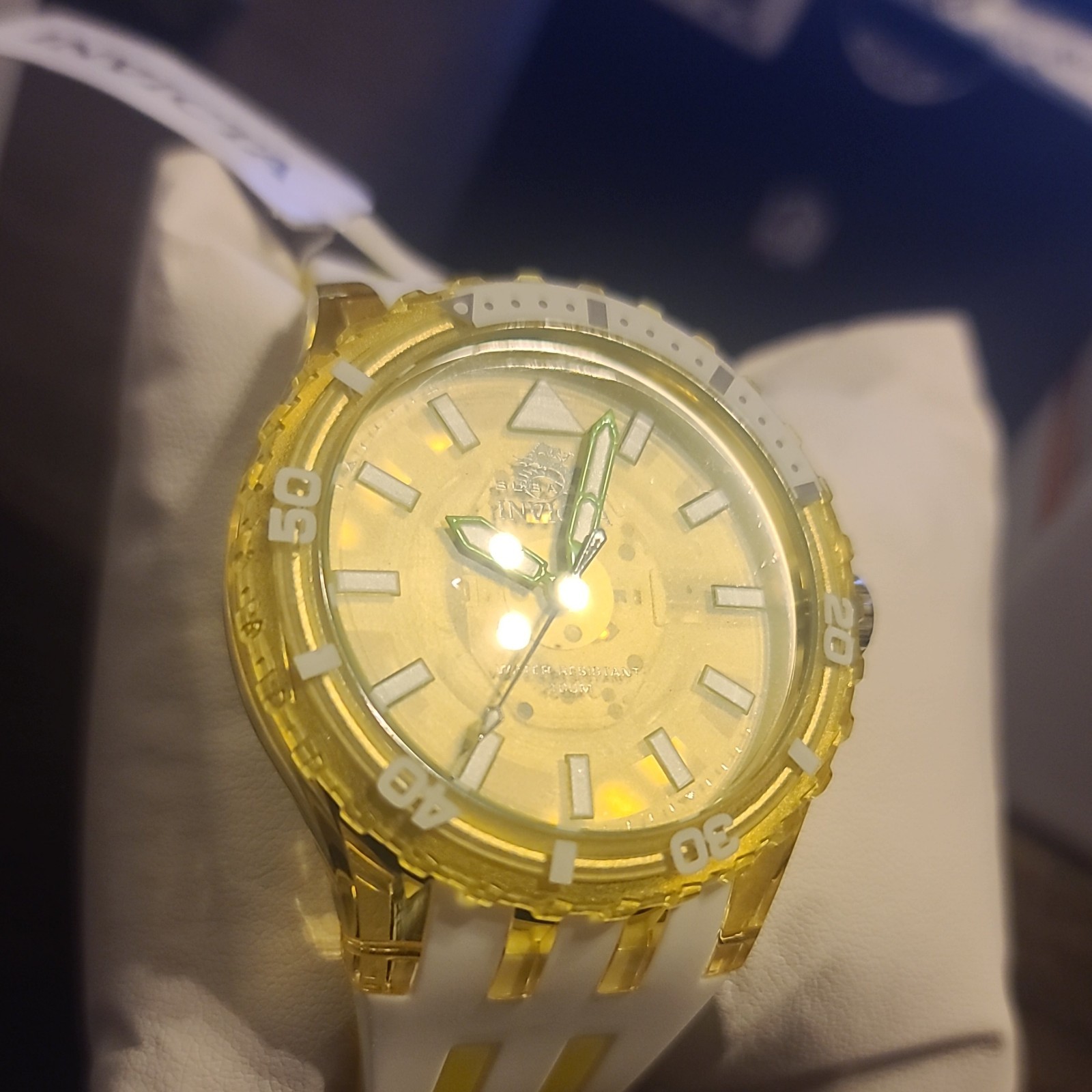 69451 – Invicta Subaqua Men’s Watch – 44mm, Green or yellowish color (69451)