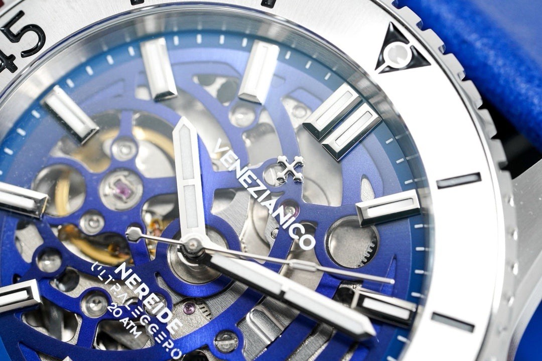 Venezianico Nereide UltraLeggero Skeleton Blue 3921502 Automatic 316L Men Watch