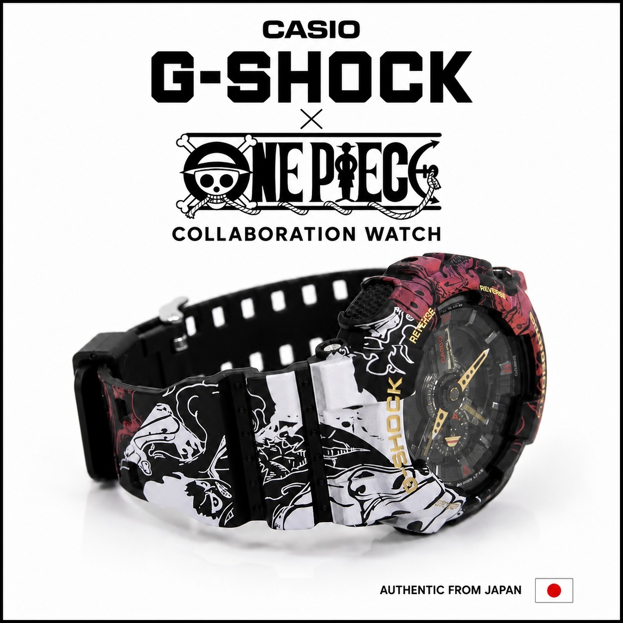 Brand new CASIO G-SHOCK GA-110JOP-1A4JR ONE PIECE collaboration model, Japan