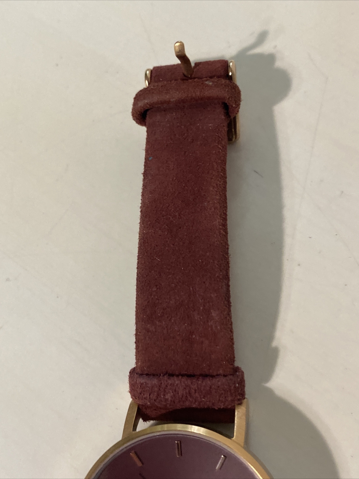 Ladies KLASSE14 Volare By Mario Nobile Watch, Rose Gold Tone Burgundy