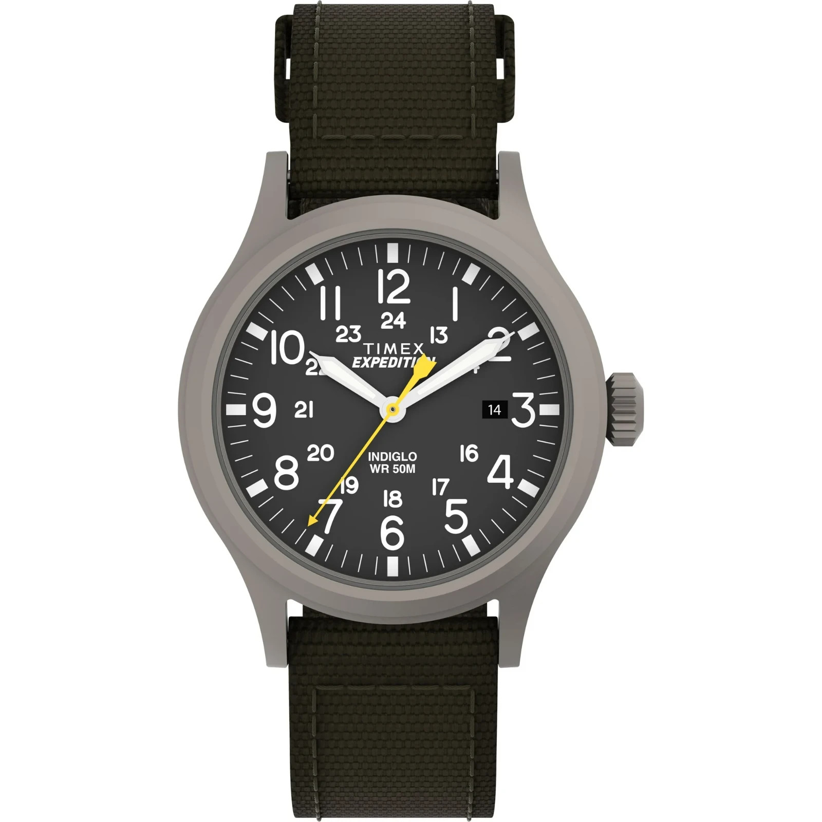 Timex Expedition Scout T49961 40mm Stainless Steel Case with Green Nylon…
