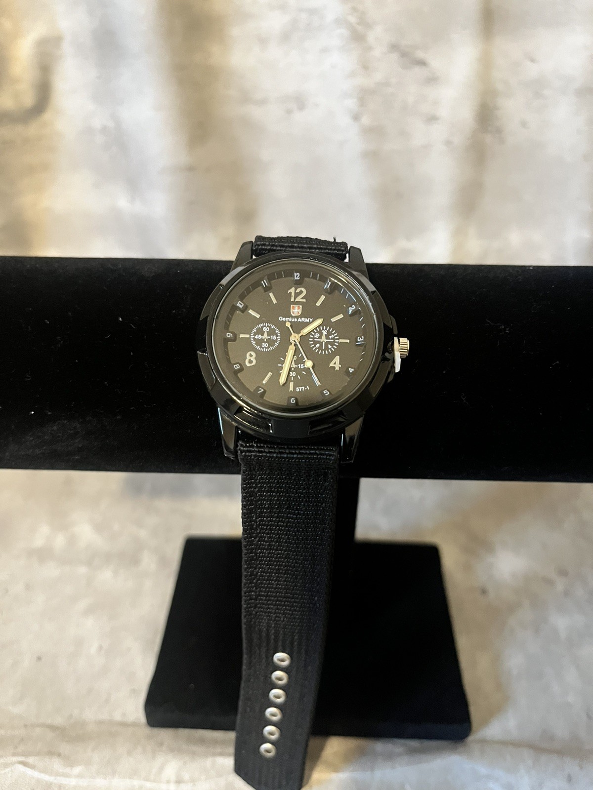 Men’s Military Army Luminous 24 Hours Dial Nylon Strap Date Quartz Wrist Watch