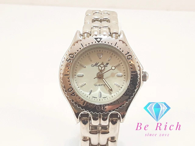 [A1R] Marcell Ladies Watch White Silver SS Bracelet Analog Quartz [p2s]