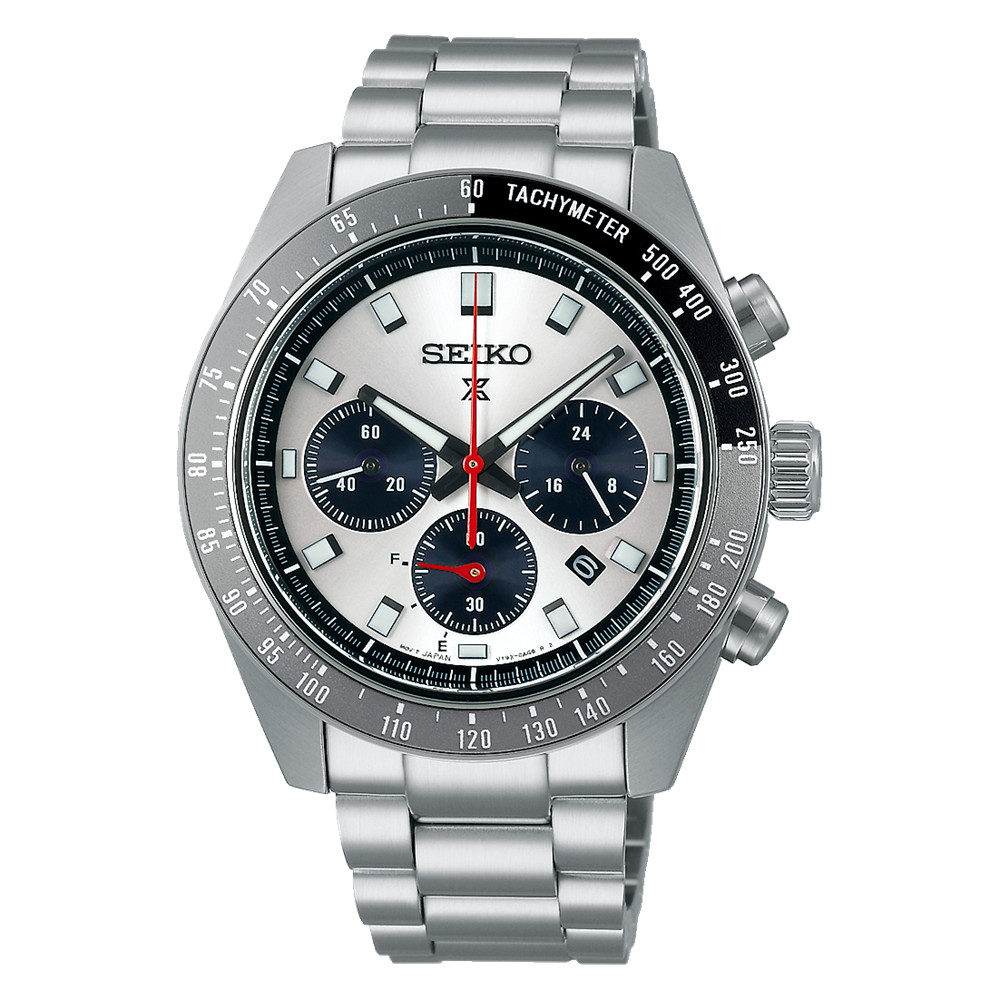 Seiko Prospex Speedtimer 41.4 MM Solar Stainless Steel Watch SSC911P1