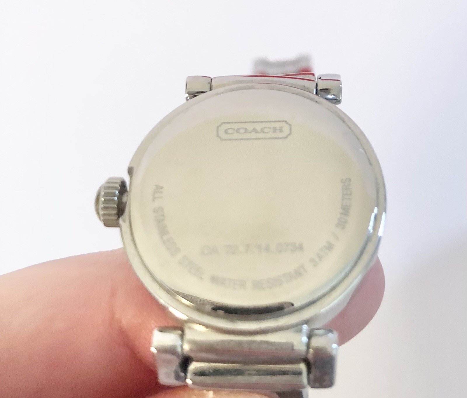 Women’s COACH Signature Watch Silver Matte Band