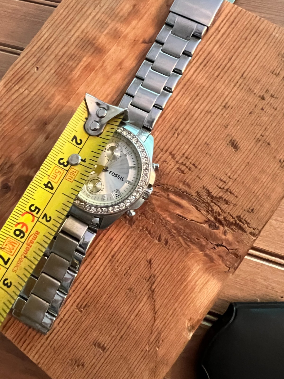 Fossil Decker ES2681P Wrist Watch for Women – needs outer fold-over pie replaced