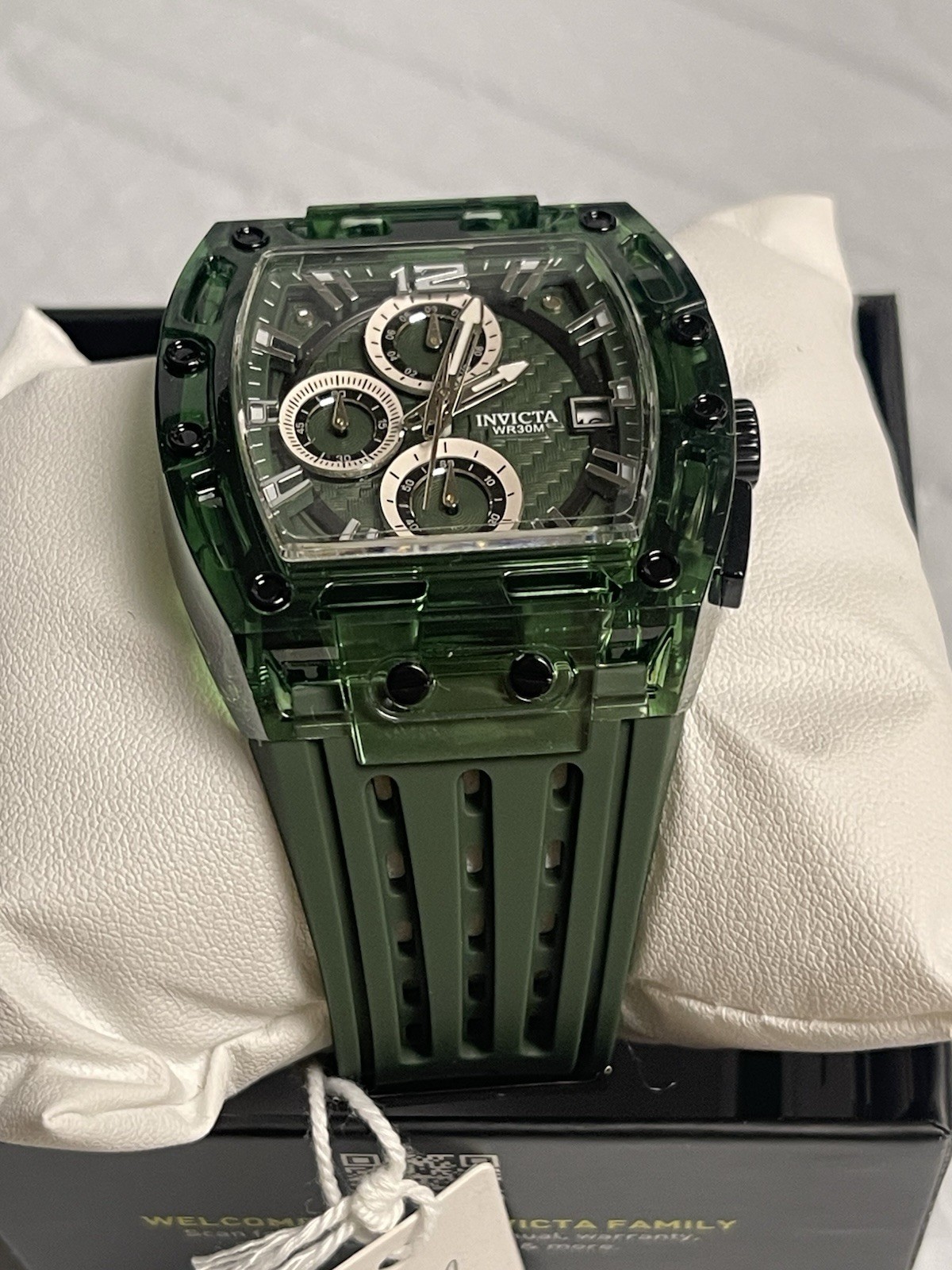 Invicta S1 Rally Men’s Watch – 42mm, Green & Silver new