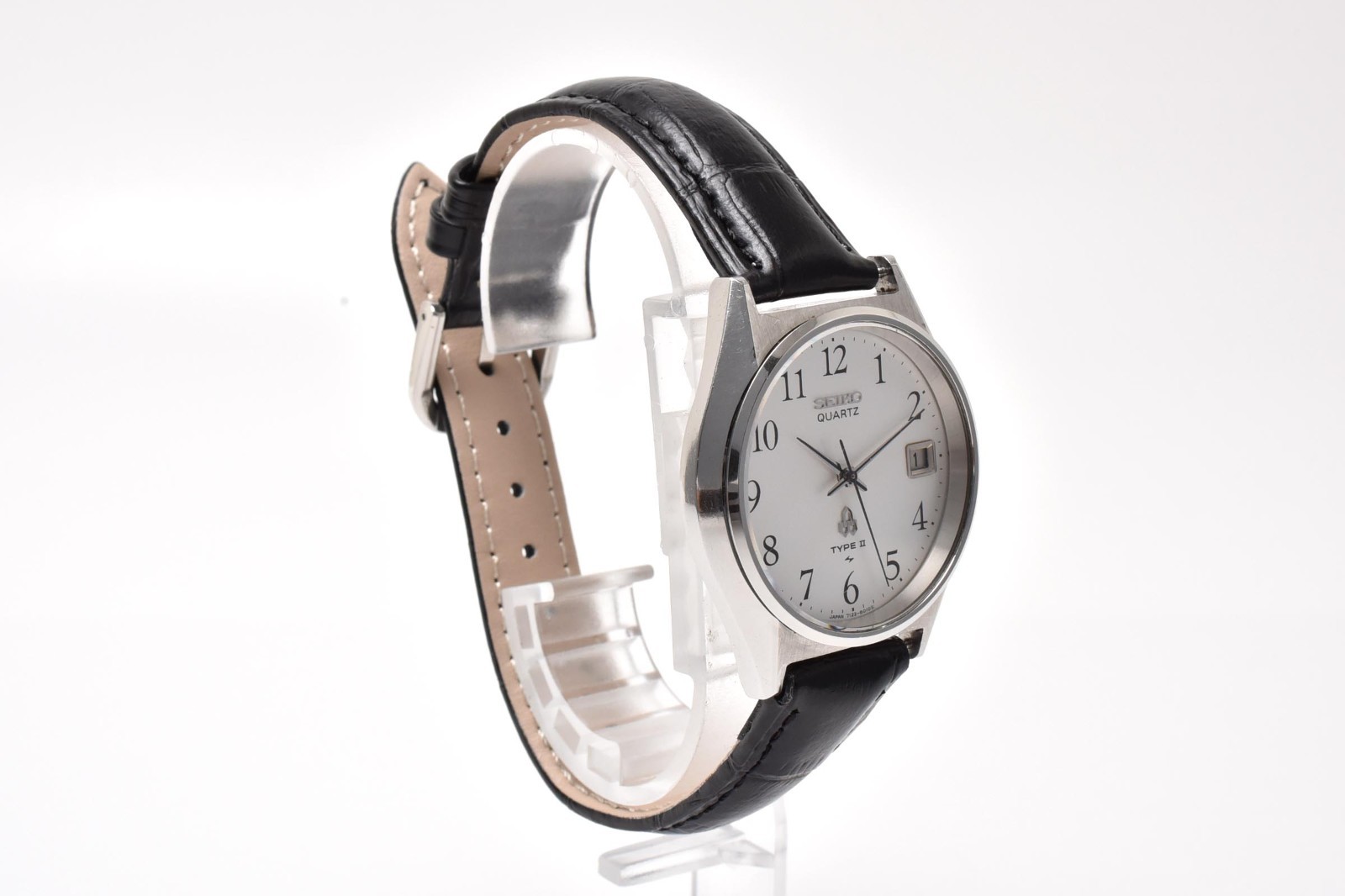 Vintage 1979 [N MINT /New Belt] SEIKO Type ii 7122-8000 Quartz Watch From JAPAN