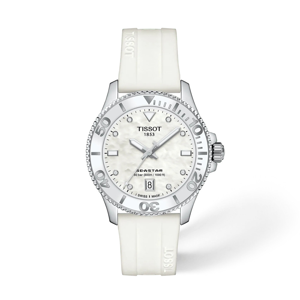Tissot Seastar 1000 White Mother of Pearl Women’s SWISS Watch T120.210.17.116.00