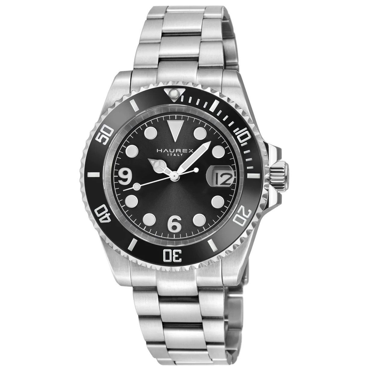 Haurex Italy Men’s 4A512UNN Barracuda Automatic 316L Stainless Steel Watch