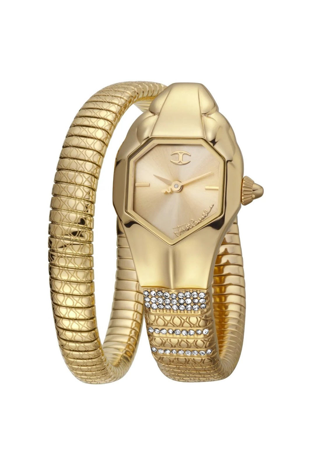 Just Cavalli Women’s JC1L113M0025 Signature Snake Just Glam EVO 1 22mm Watch