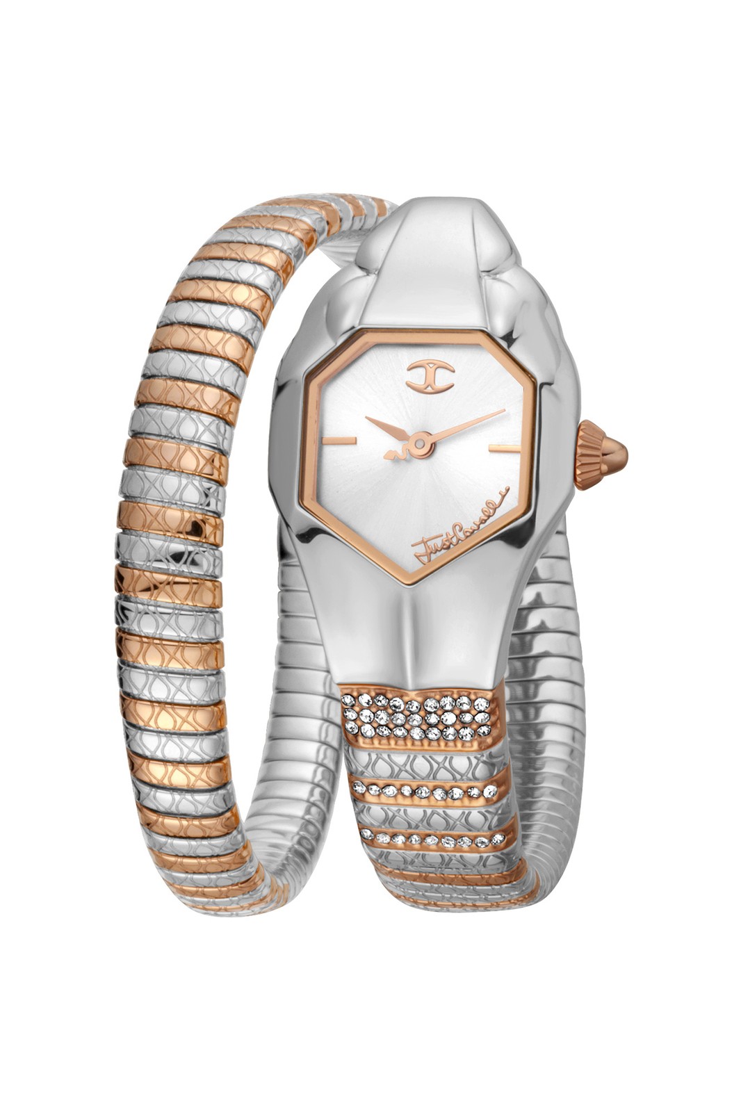 Just Cavalli Women’s JC1L113M0055 Signature Snake 22mm Quartz Watch