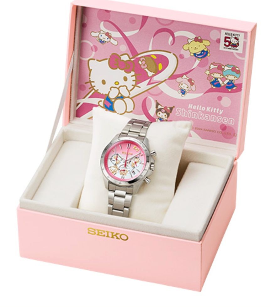 Seiko Hello Kitty Shinkansen Watch Hello Kitty 50th Anniversary Edition INStock