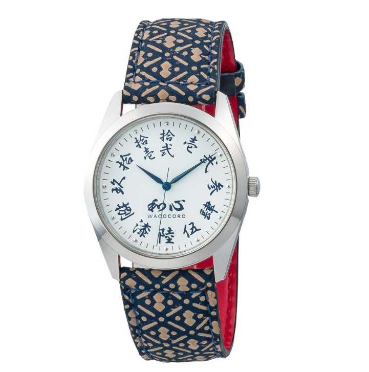 WACOCORO Watch Uda Inden Leather Strap Kanji Dial Made in Japan WA-001M-I NEW
