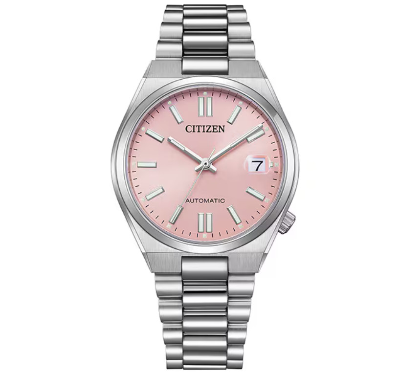 Citizen Tsuyosa 37mm Pink Dial Unisex Mechanical Watch NJ0200-50Z