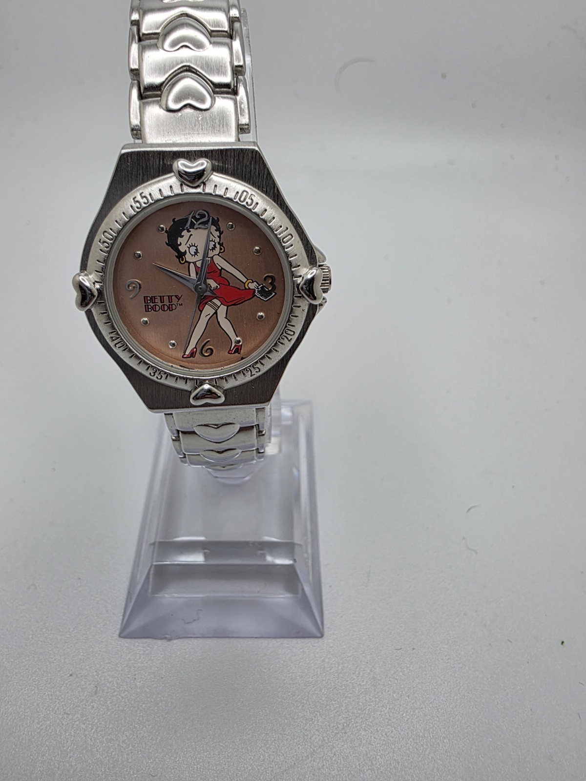 v865 Vintage Valdawn Betty Boop Stainless Steel Japan Quartz Women’s Wristwatch