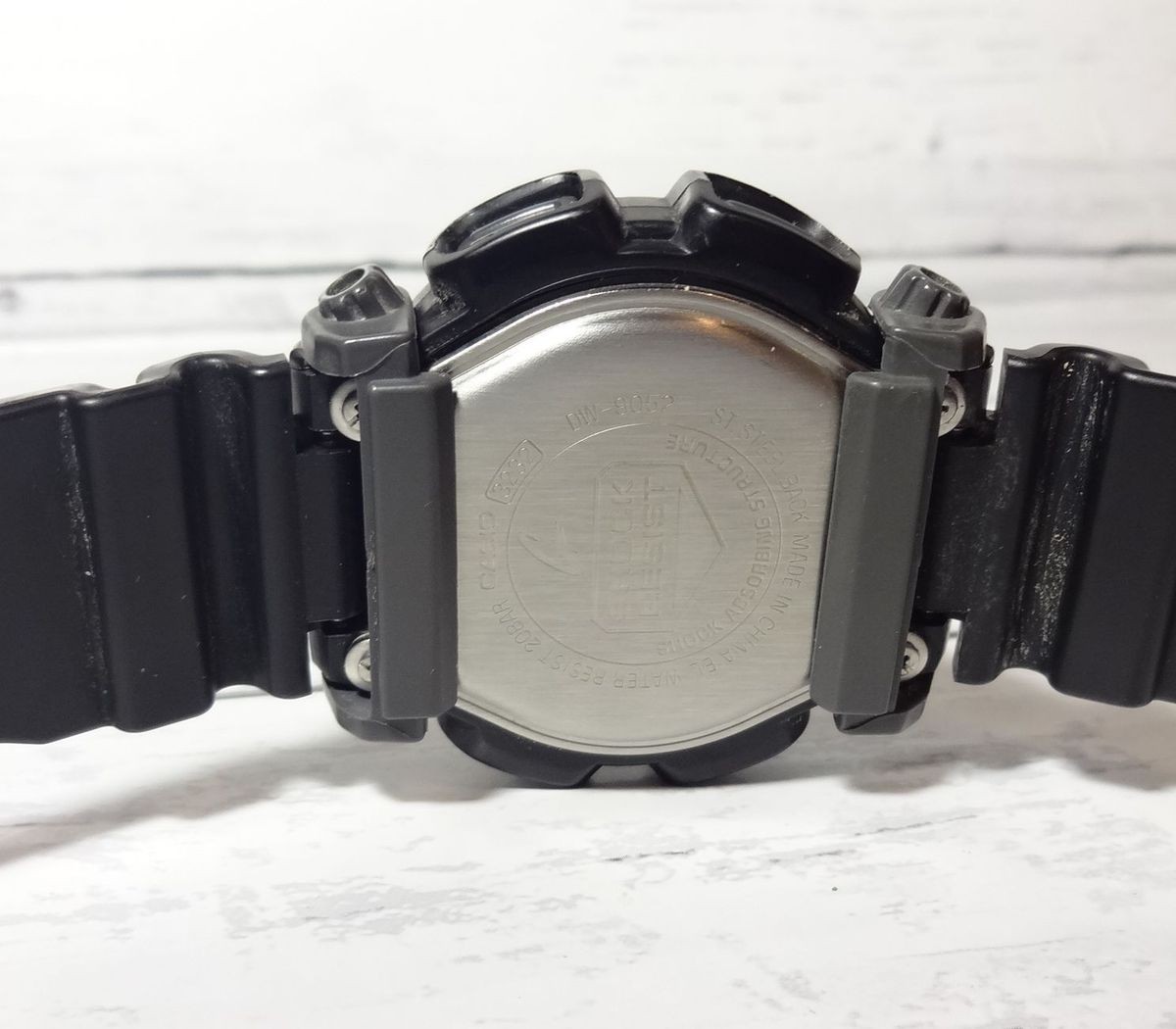 Black x Red Classic Model G SHOCK DW 9052 Working Condition
