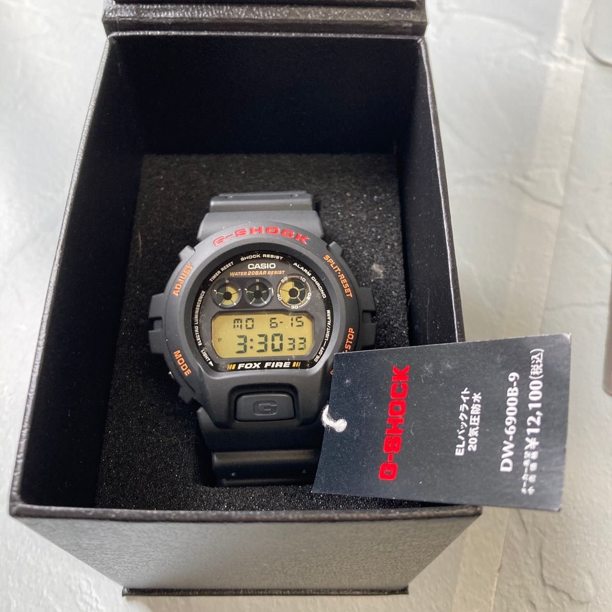 G SHOCK DW 6900B 9 FOX FIRE EL Backlight 20 ATM Water Resistant