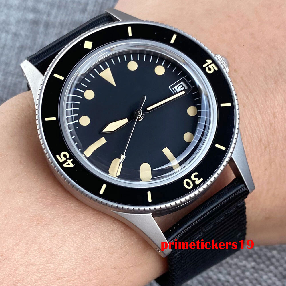 Tandorio Vintage NH35A 20Bar Men’s Automatic Watch Domed Sapphire Luminous Bezel