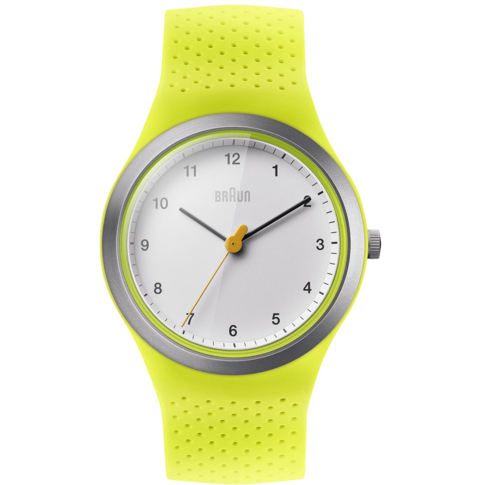 Braun Sports Watch White Dial Rubber Strap Unisex Watch BN0111WHGRL