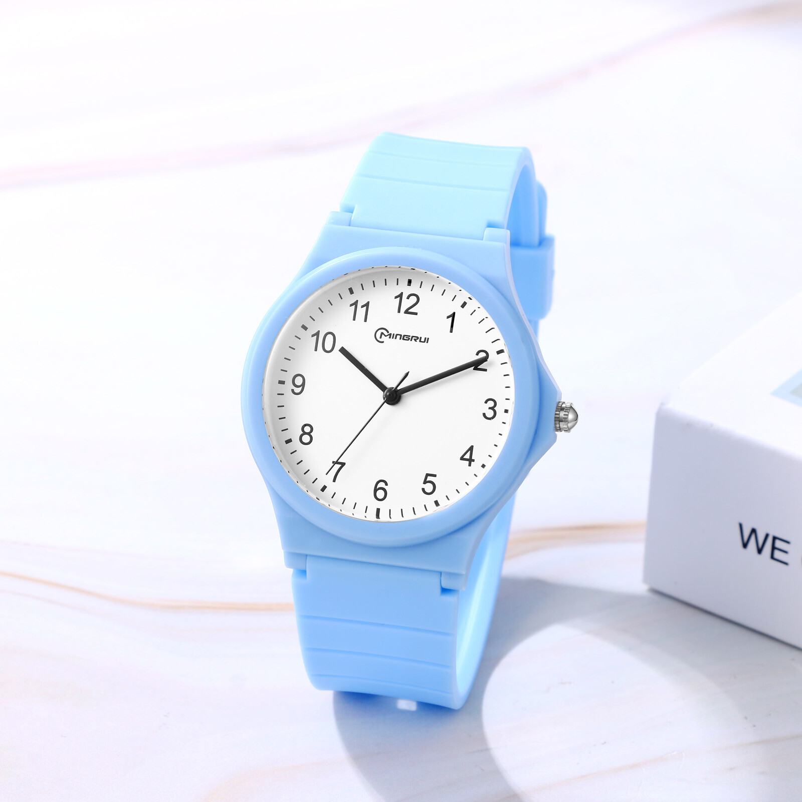 Men Women Boys Girls Jelly Silicone Band Simple Round Sports Quartz Wrist Watch