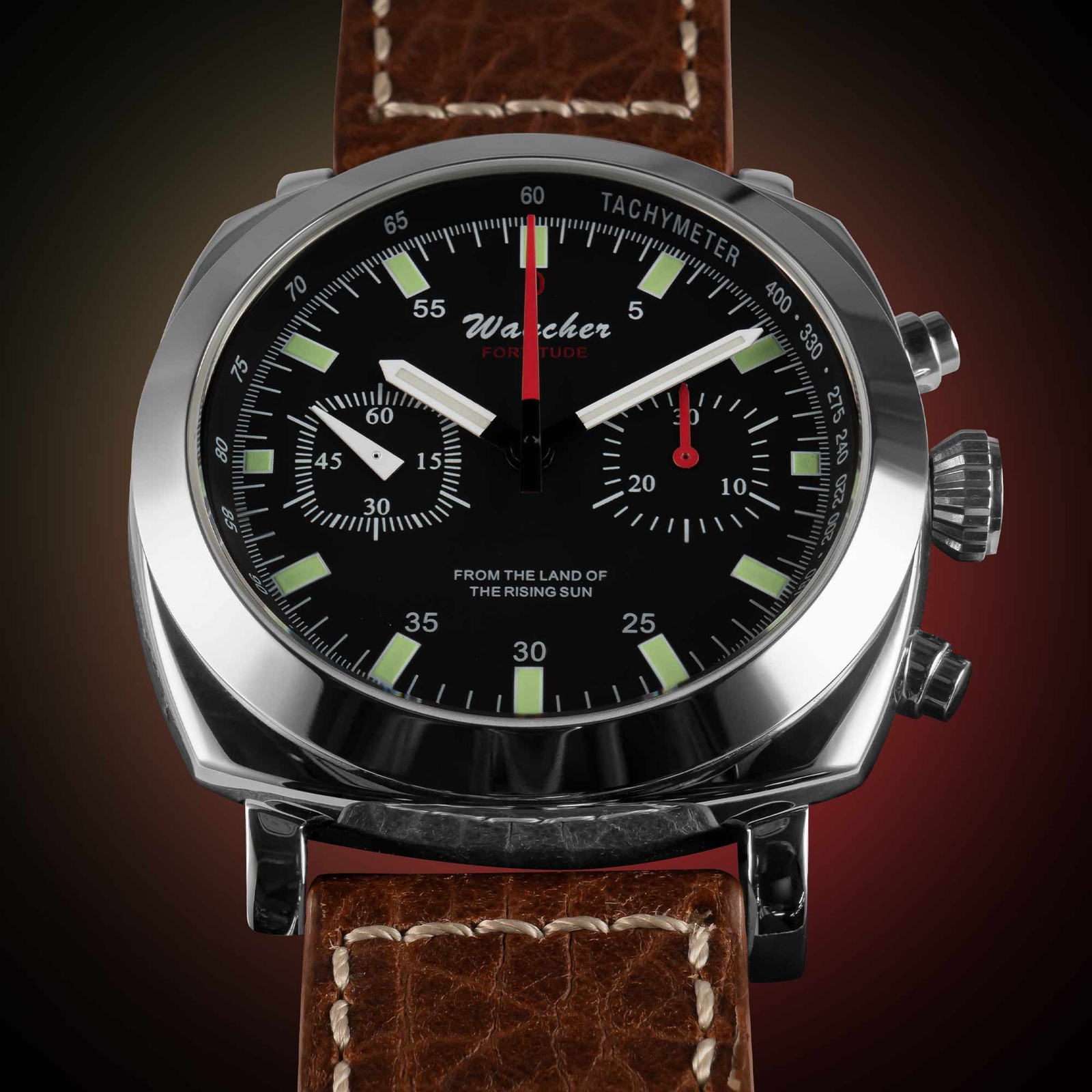 NEW Wancher FORTITUDE Hand-Wound ST19 Chronograph 42 mm Case Mechanical Watch