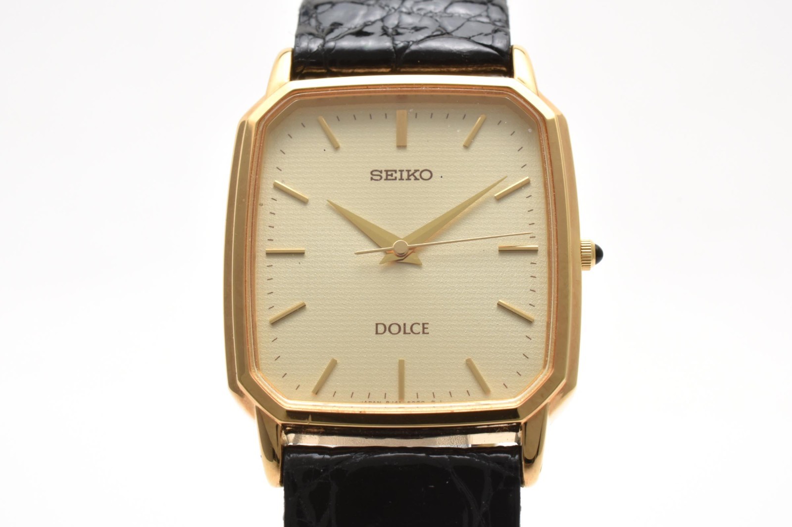 [Near Mint] Seiko Dolce 8J41-5000 Quartz 27mm Gold Dial Vintage Men’s Watch