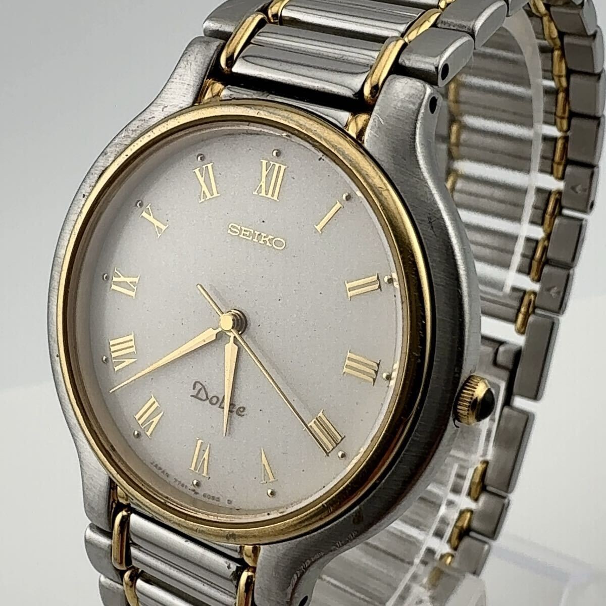 Seiko 7741 6050 Seiko DOLCE Quartz Men’s Boys Wristwatch Working S318
