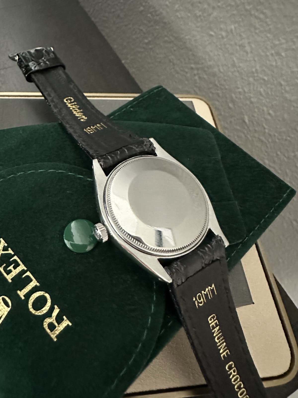 Vintage Men’s Rolex Oyster Perpetual 34mm Ref 1002 Stainless Steel Watch