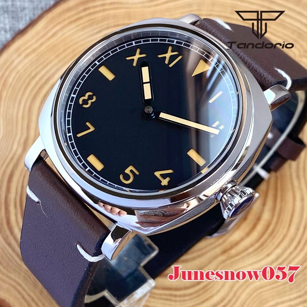 20Bar Square Men Watch Tandorio 42MM Mechanical NH35A Two Hands Sapphire Glass