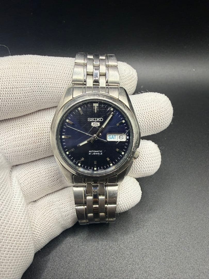 SEIKO 5 7S26-01V0 Blue Dial Watch From Japan