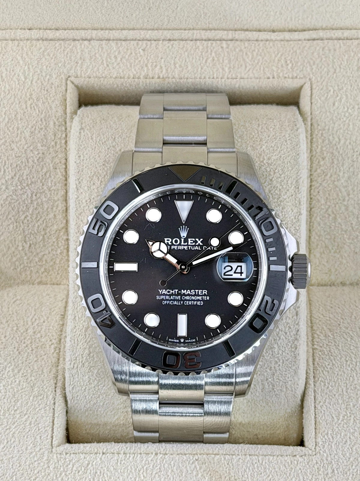 Rolex Rlx Titanium Yacht-Master 42 Black Dial on Oyster 226627 Card 2026