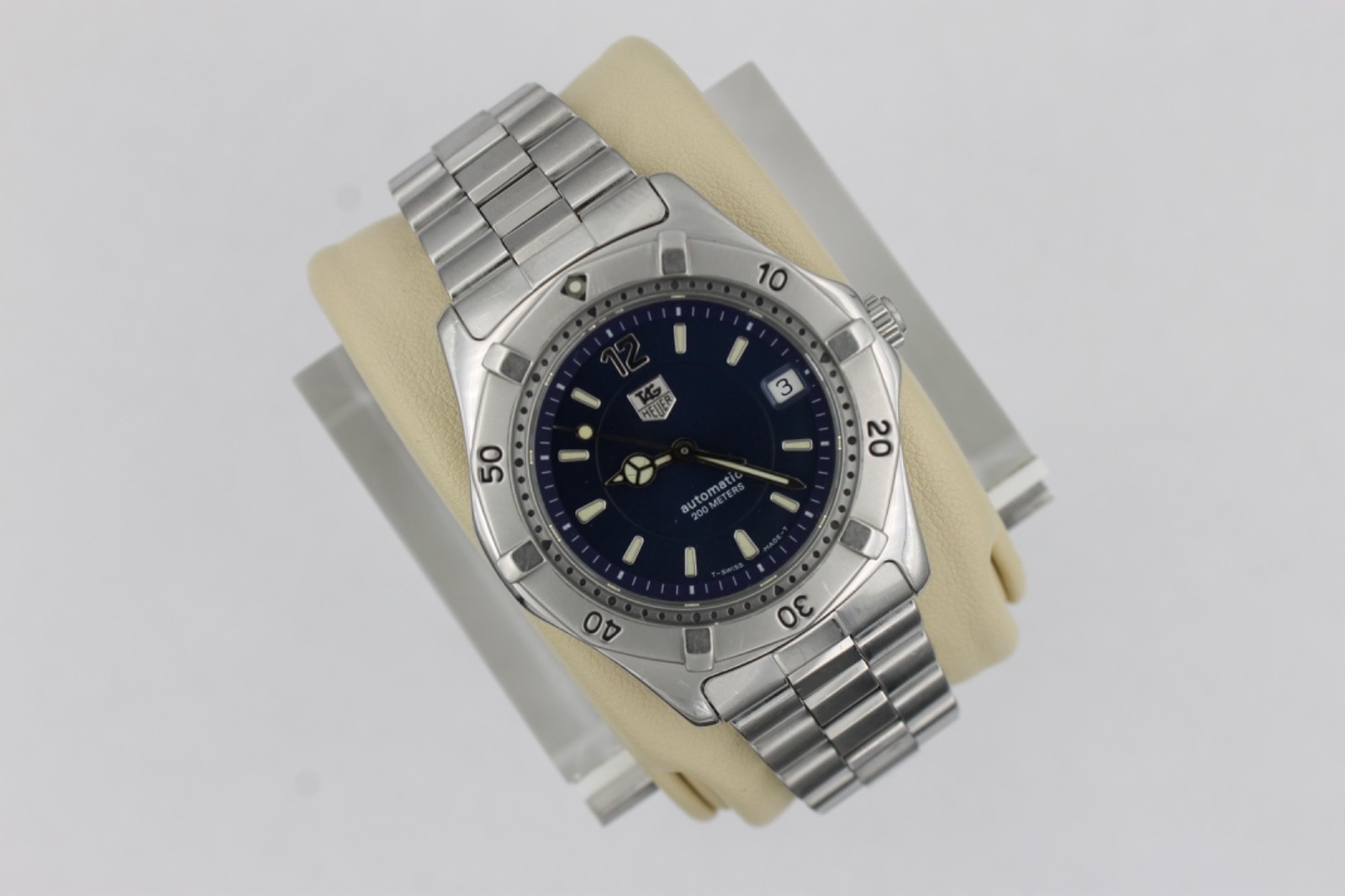 TAG Heuer WK2117.BA0311 Mens 2000 Series Automatic Watch Blue Silver Stainless
