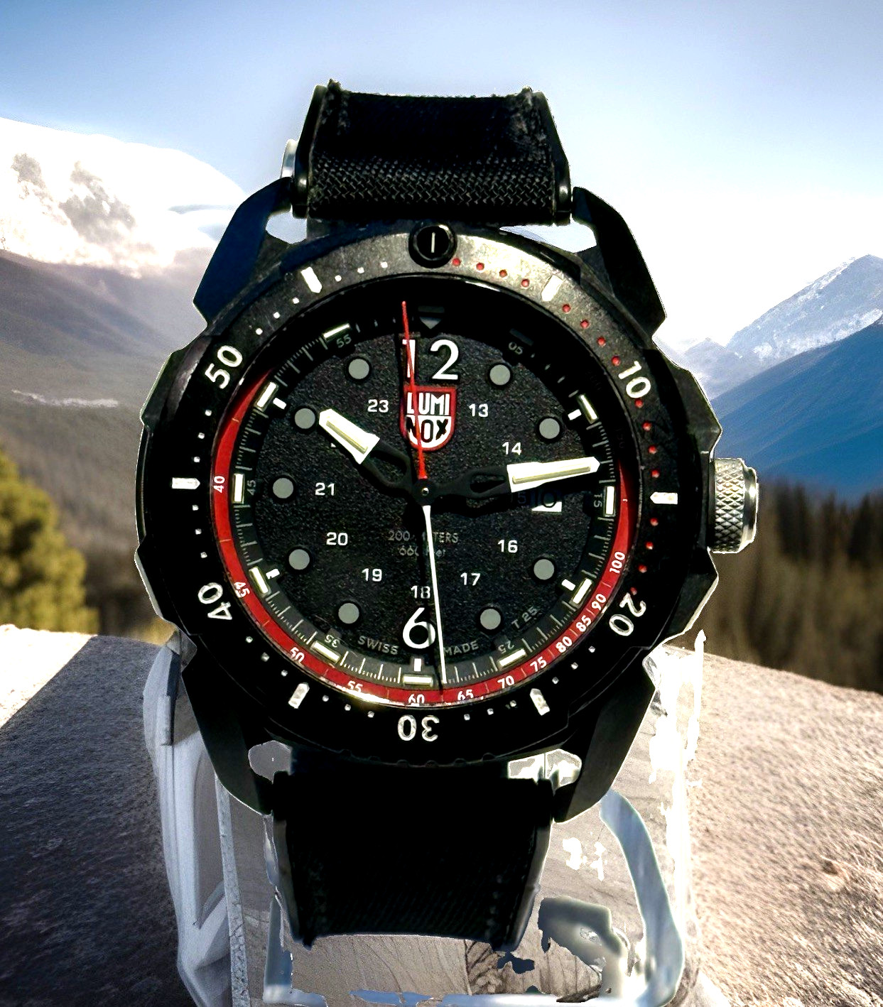 LUMINOX Ice-Sar Arctic XL.1051 Search & Rescue Pulse Meter Date Swiss Made