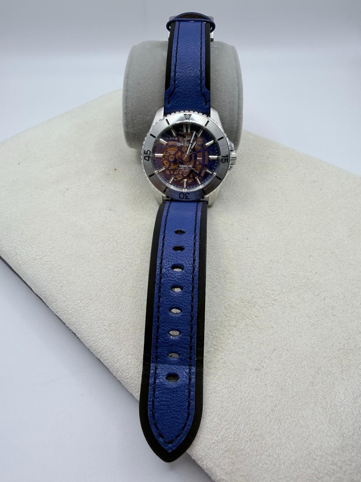 Venezianico Nereide UltraLeggero Skeleton Blue 3921502 Automatic 316L Men Watch