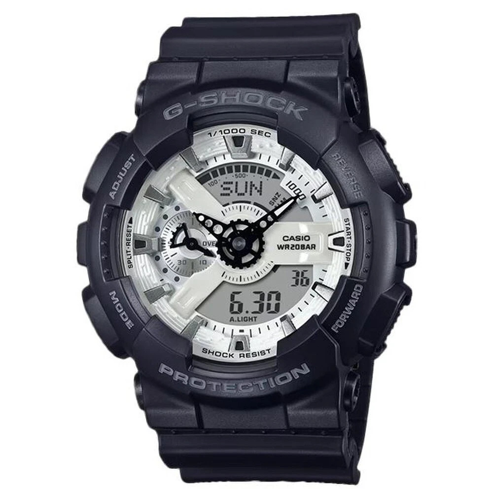 Casio G-SHOCK | GA-110WD-1A Jet Black Matte Analog-Digital Watch | GA-110 SERIES
