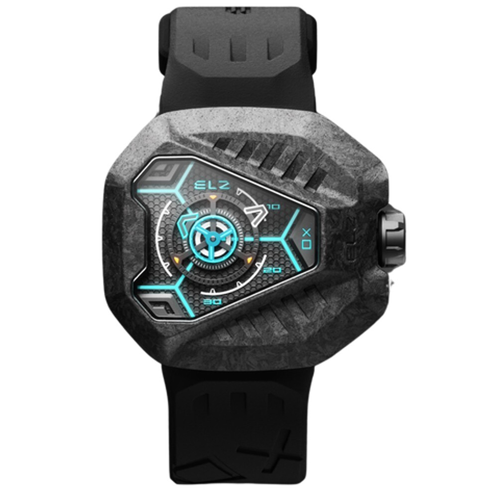 The ElectricianZ XO The Shadow Swiss Quartz Rubber Black PVD Men’s Watch