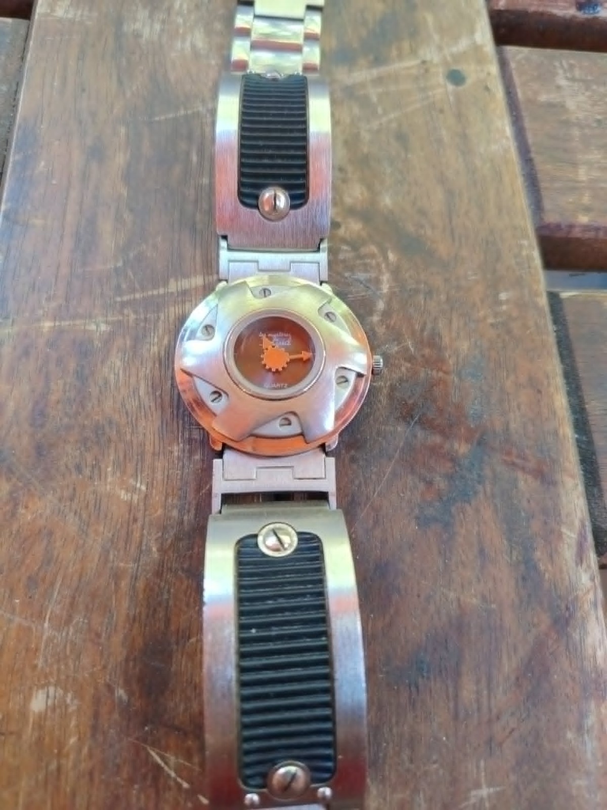 VTG post modern De Longe quartz wrist watch by Hard Tech, Cyberpunk