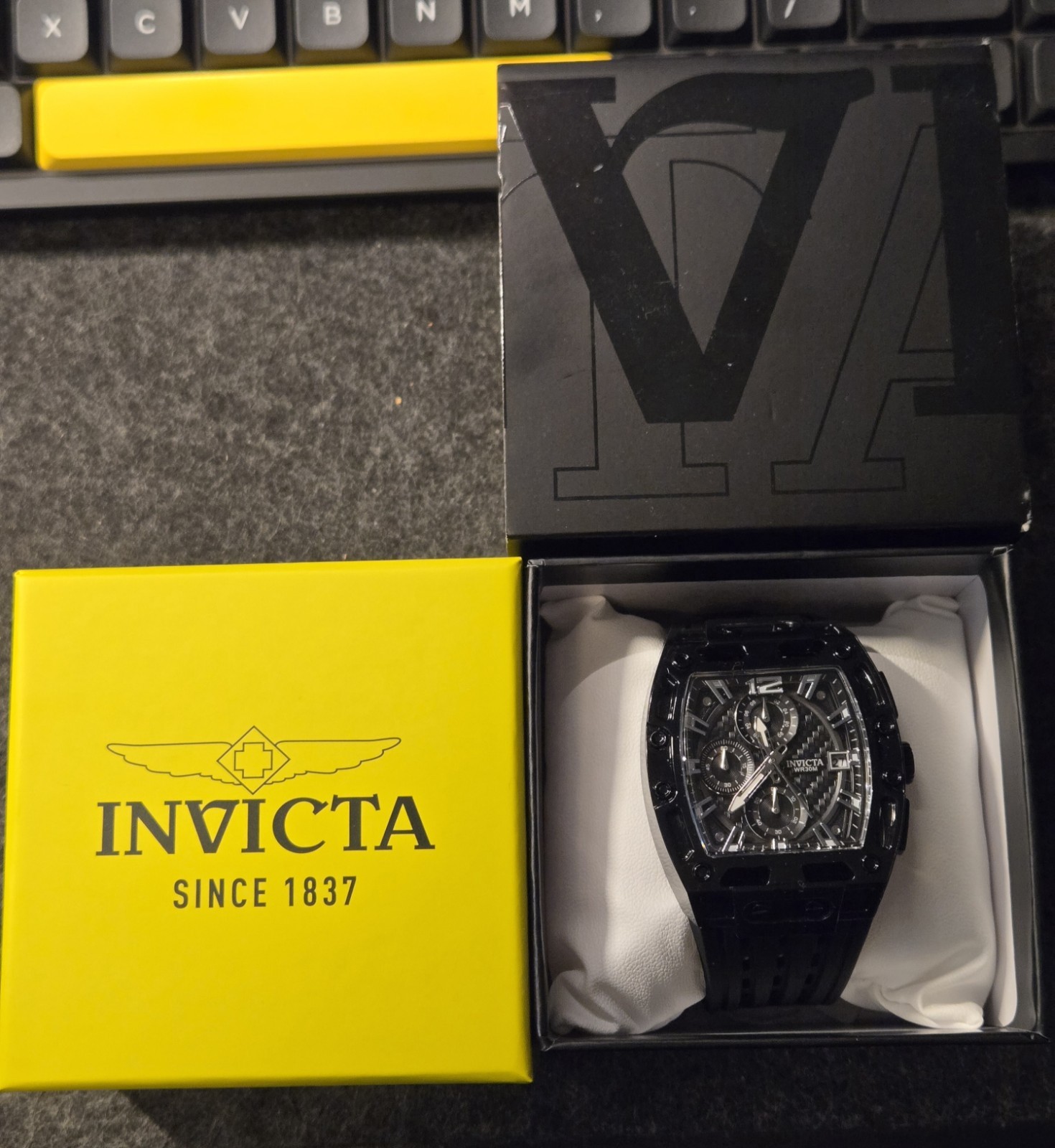 New – Invicta S1 Rally Allogrip Men’s Quartz Watch – 42mm Black Tone – 70146