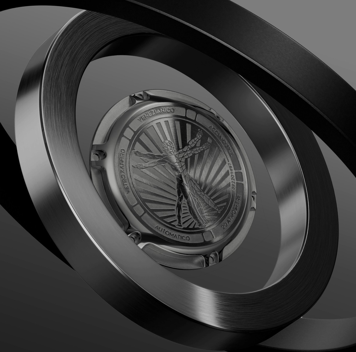 VENEZIANICO Nereide Ultraleggero Gunmetal Automatic Diver Watch 42mm