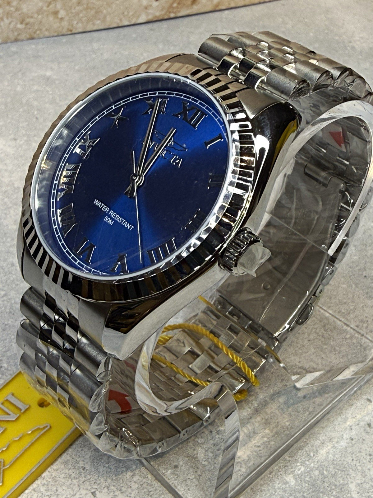 Invicta Specialty Windsor 43mm Sunburst Blue Dial Roman Numeral Watch New