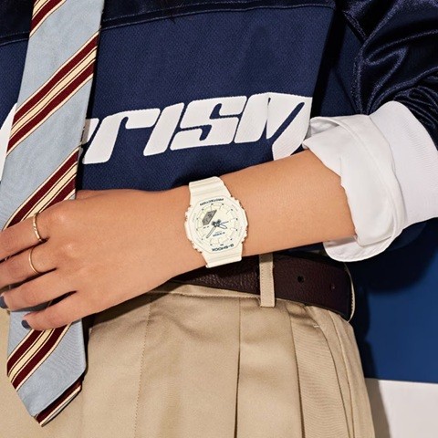 New Casio G SHOCK GMA P2100BA 7AJF Compact White (Ivory) Analog Digital Women’s