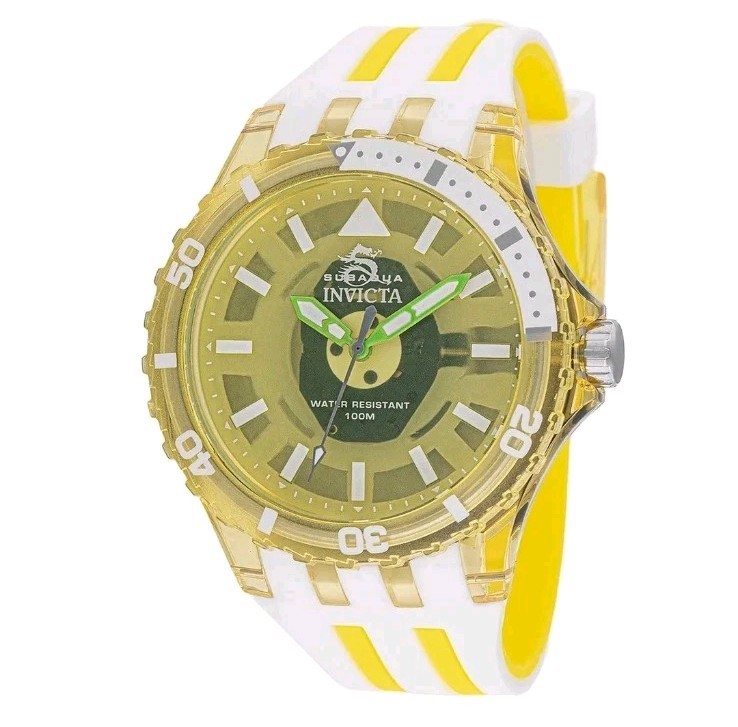 Invicta Subaqua Chromamode Men’s Watch – 44mm Yellow 69451 New