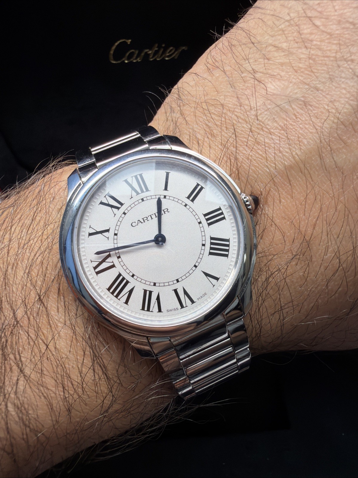 Cartier Ronde 36mm Stainless Steel Watch WSRN0034