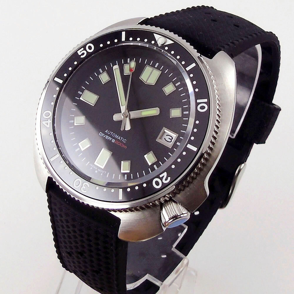 Tandorio 44mm NH35A 200m Diving Automatic Men Watch Sapphire Glass Luminous Mark