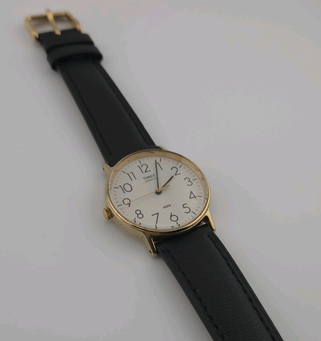 Timex Vintage Quartz Gold-Tone Watch with Left Crown – Philippines (c.1990s)