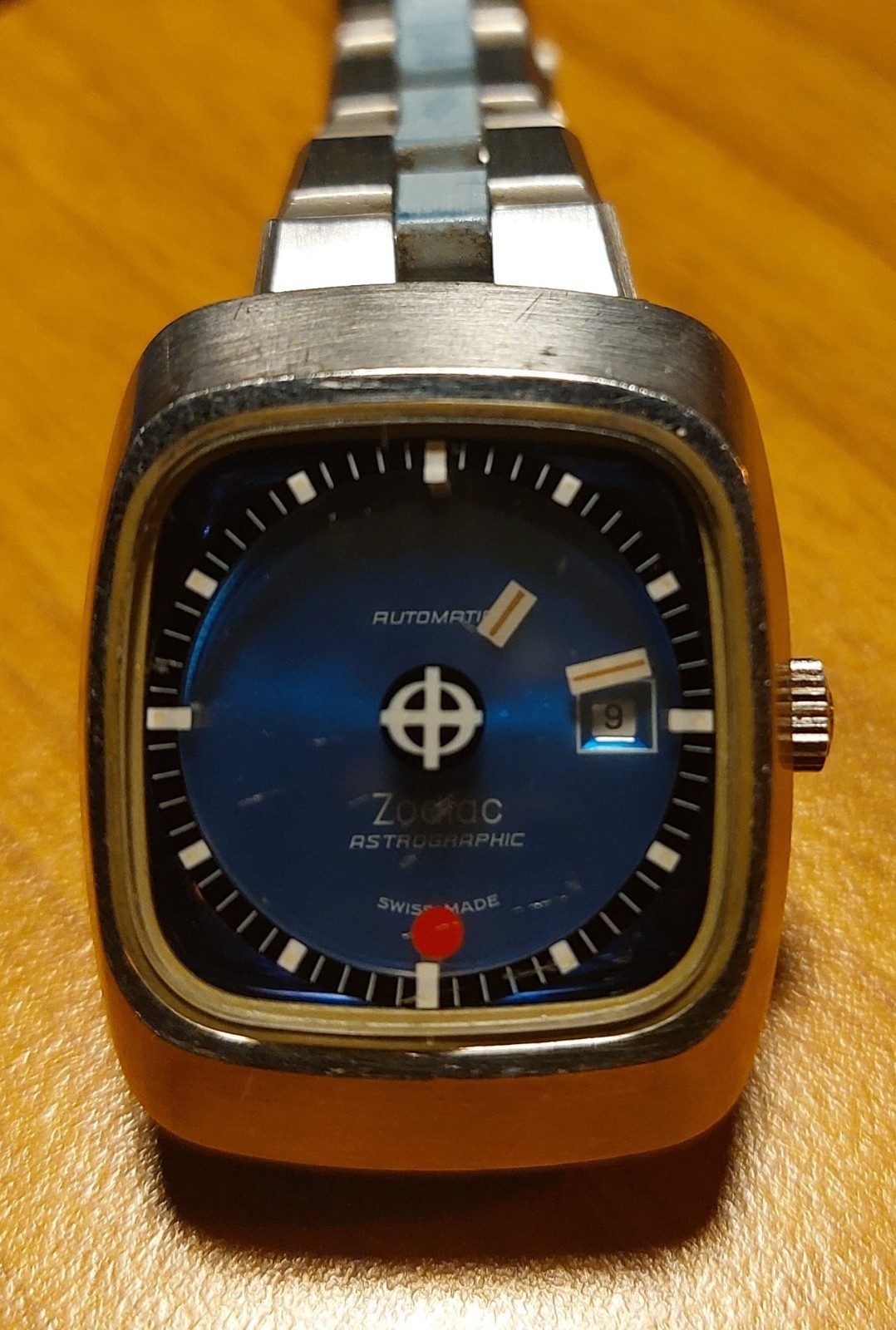 Vintage Zodiac Astrographic SST Mystery Dial Automatic Blue Ref. 882-963 Steel