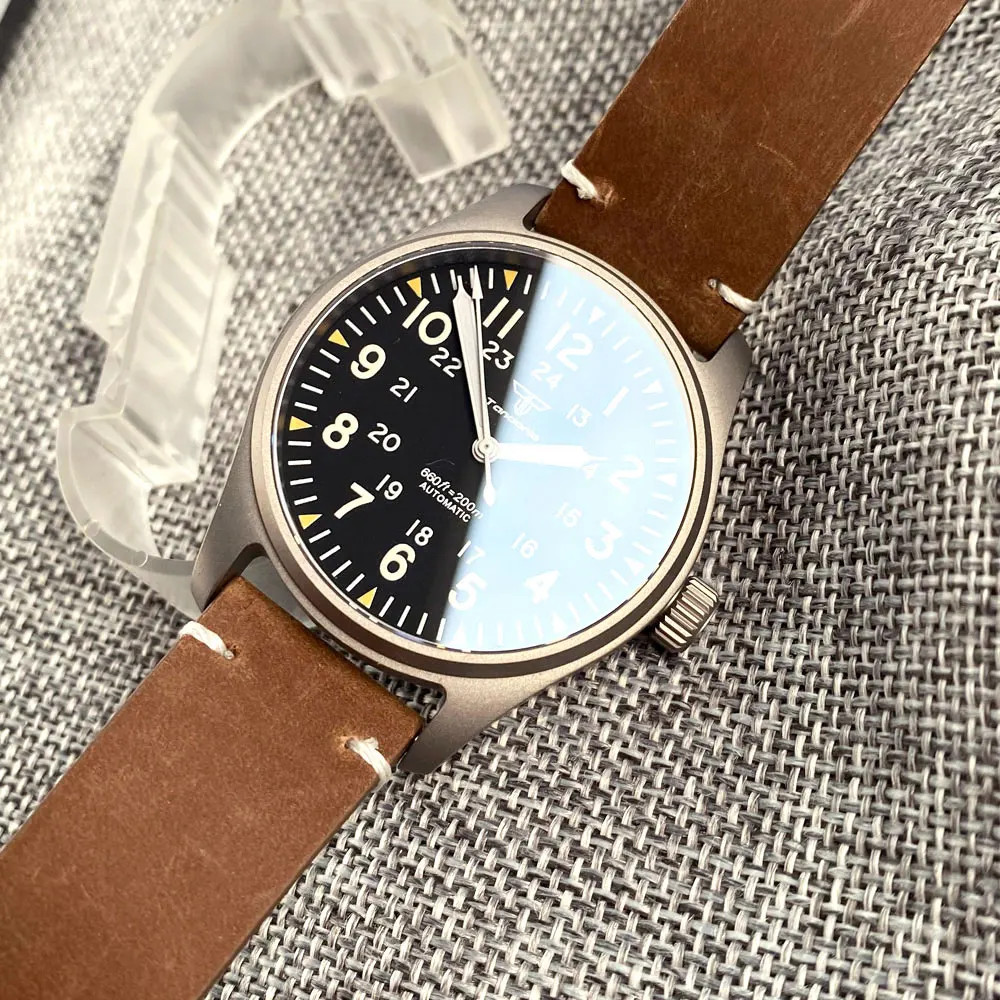 New 39mm Titanium Automatic Diver Men Watch For Japan NH35 Sapphire Glass 20ATM