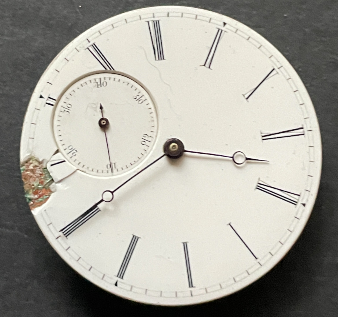 Antique Unsigned High Grade Pocket Watch Movement Running Ticks 38.2mm Swiss